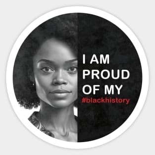 Woman Black History | Black History Month | Black Lives Matter | Juneteenth | Black Pride Sticker